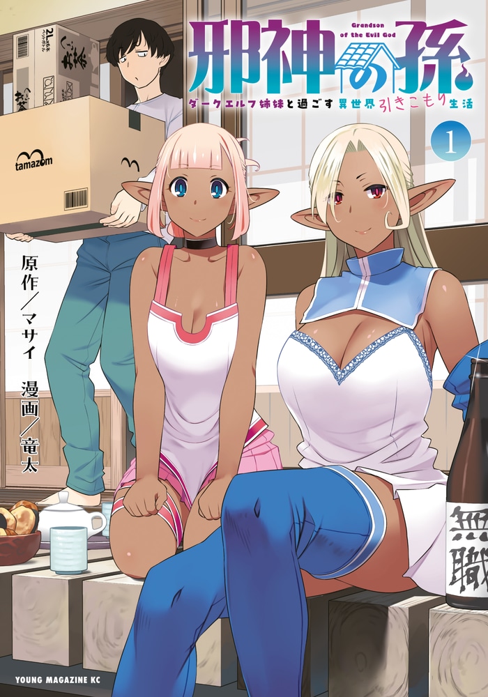 Grandson of the Evil God: Leading a Shut-In Life in Another World with Dark Elf Sisters cover
